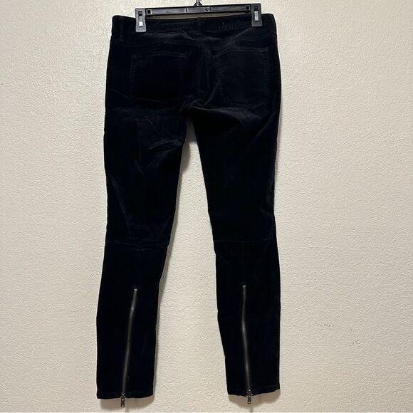 GAP 1969 Black Velvet Always Skinny Jeans w/zipper detail - Picture 5 of 9